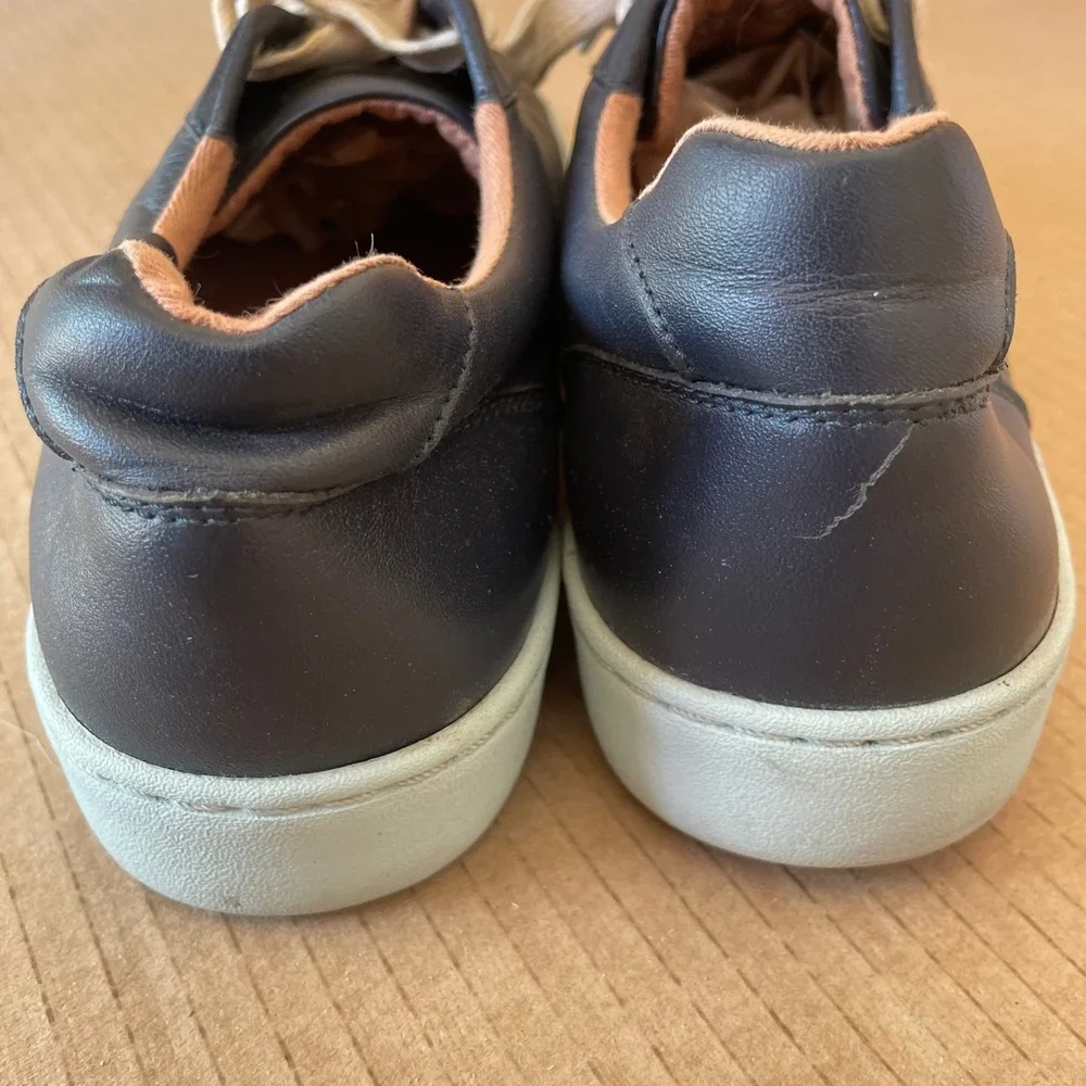 Vionic Pro Shoes Womens 10 Navy Blue Leather Mable Athletic Casual Comfort